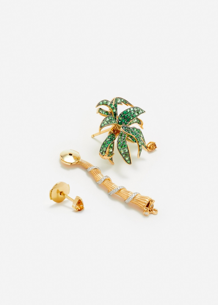 SET PUCE & DESSOUS PARADISE ISLAND OR JAUNE