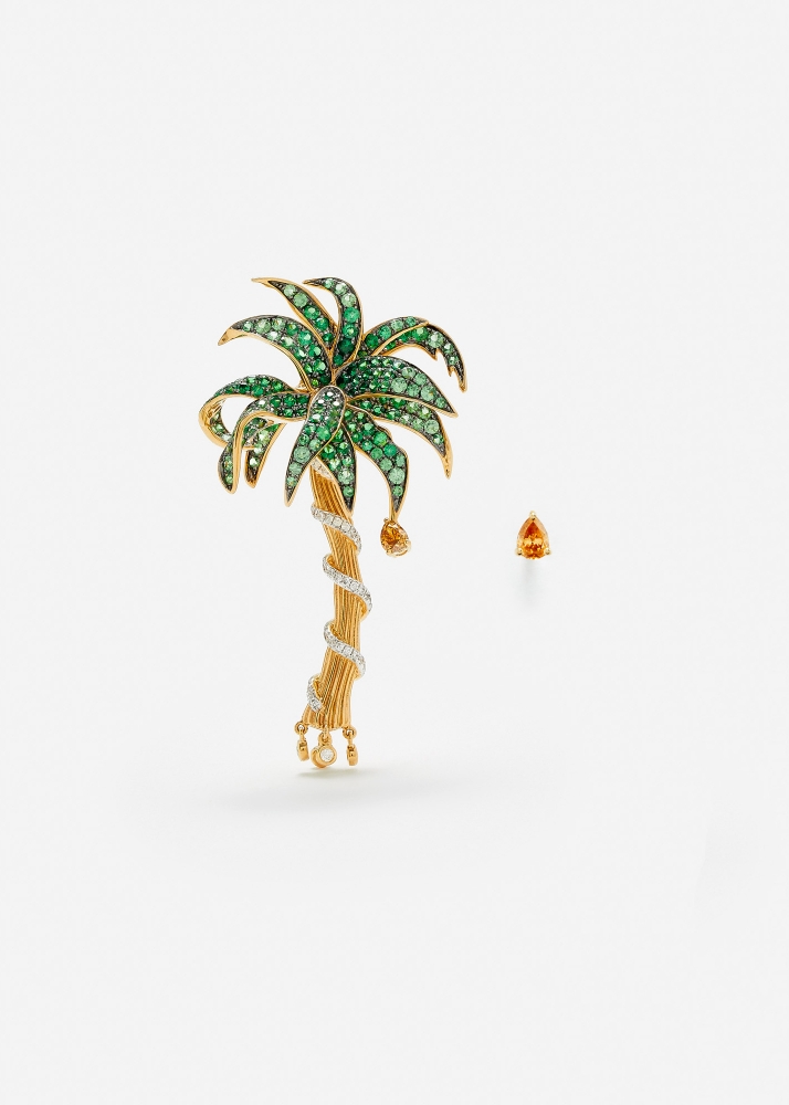 SET PUCE & DESSOUS PARADISE ISLAND OR JAUNE