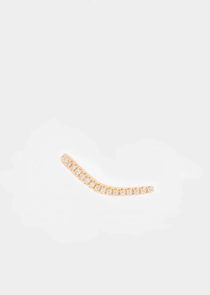 PUCE LIGNE DIAMANTS OR JAUNE