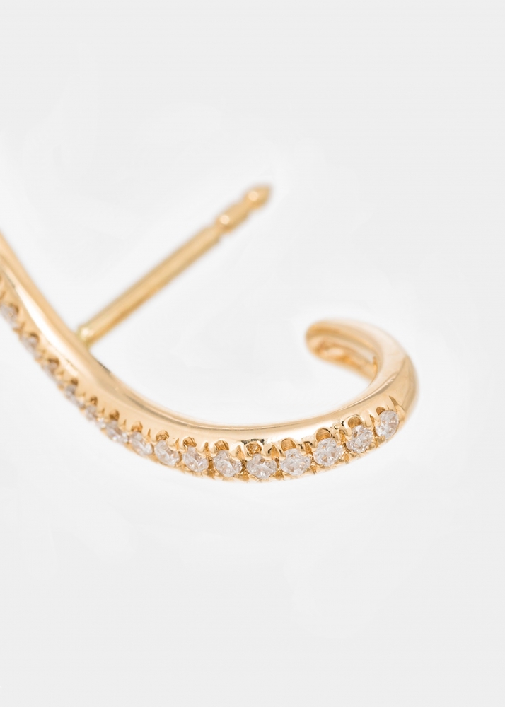 PUCE LIGNE DIAMANTS OR JAUNE