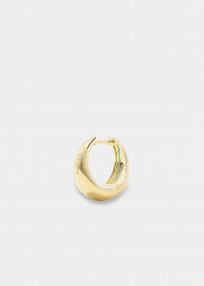 PAIRE DE CREOLES EMAIL TURQUOISE OR JAUNE