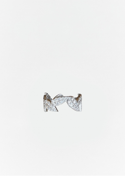 ALLIANCE POIRE DIAMANTS OR BLANC