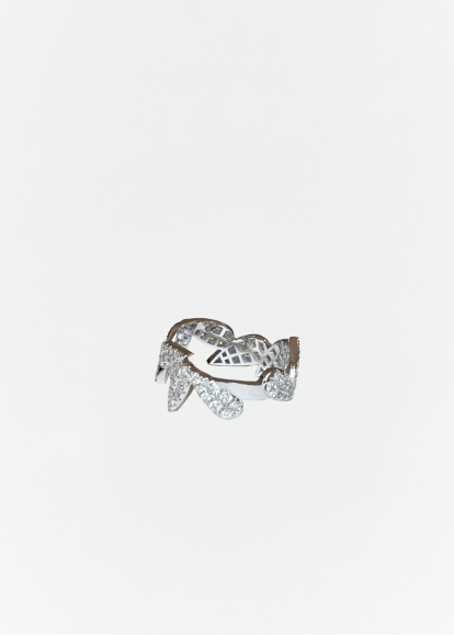 ALLIANCE POIRE DIAMANTS OR BLANC