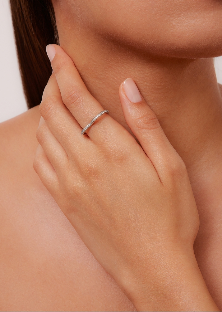 ALLIANCE COEUR DIAMANTS OR BLANC