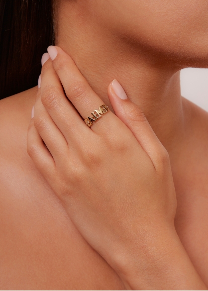 BAGUE JE T'AIME OR JAUNE