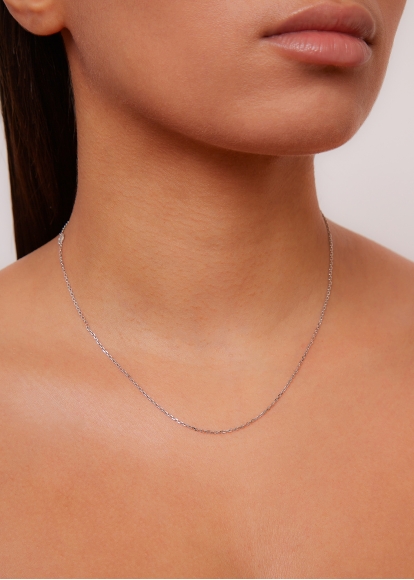 COLLIER MINI DONUTS DIAMANTS OR BLANC