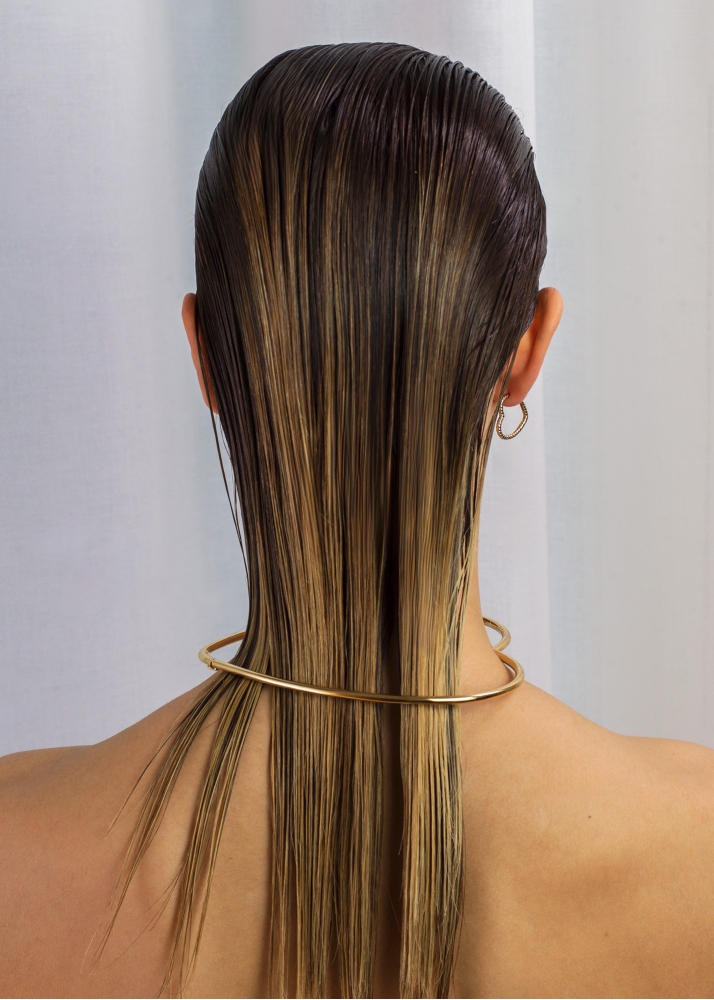 COLLIER TORQUE CŒUR LISSE OR JAUNE