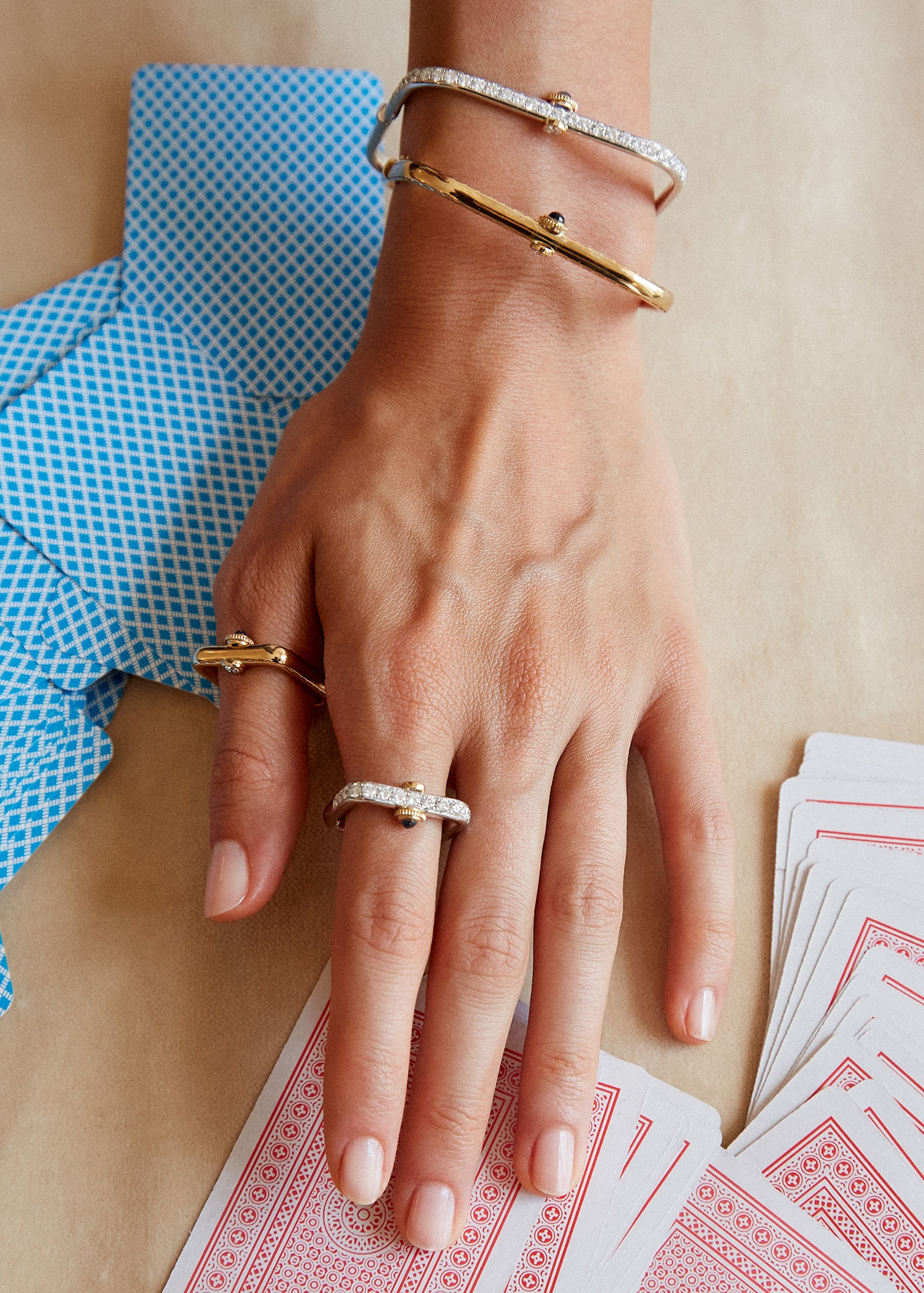 BAGUE GOUSSET DIAMANTS OR BLANC