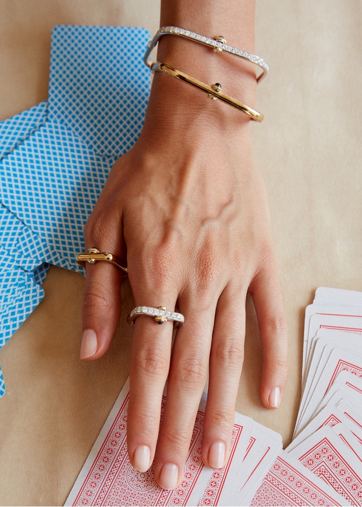 BAGUE GOUSSET DIAMANTS OR BLANC