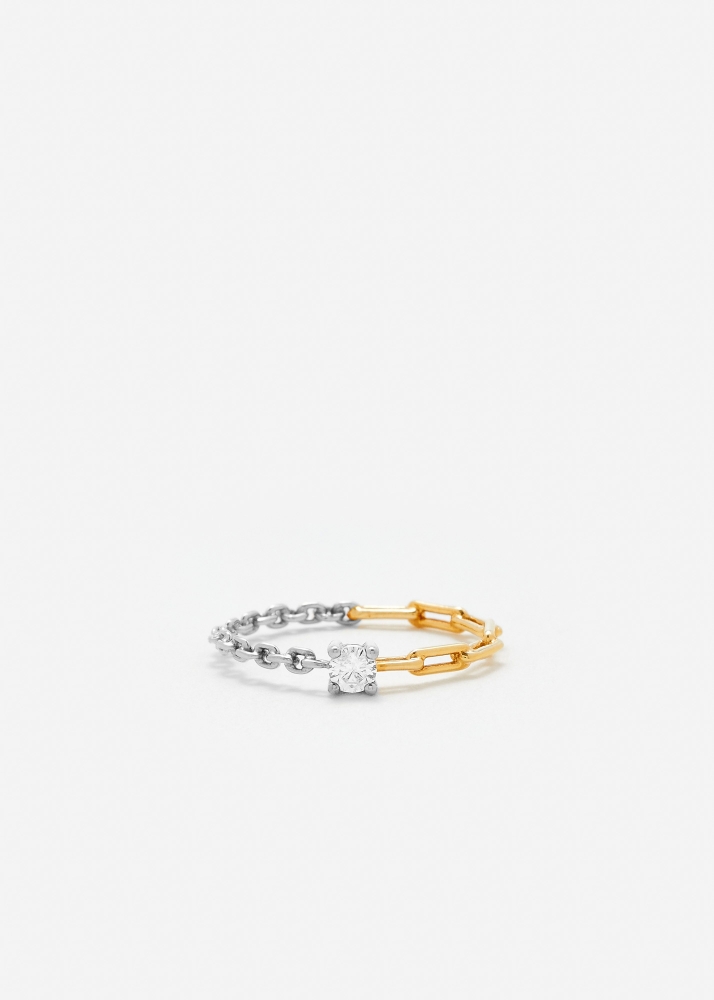 BAGUE SOLITAIRE DIAMANT ROND PM 2 ORS