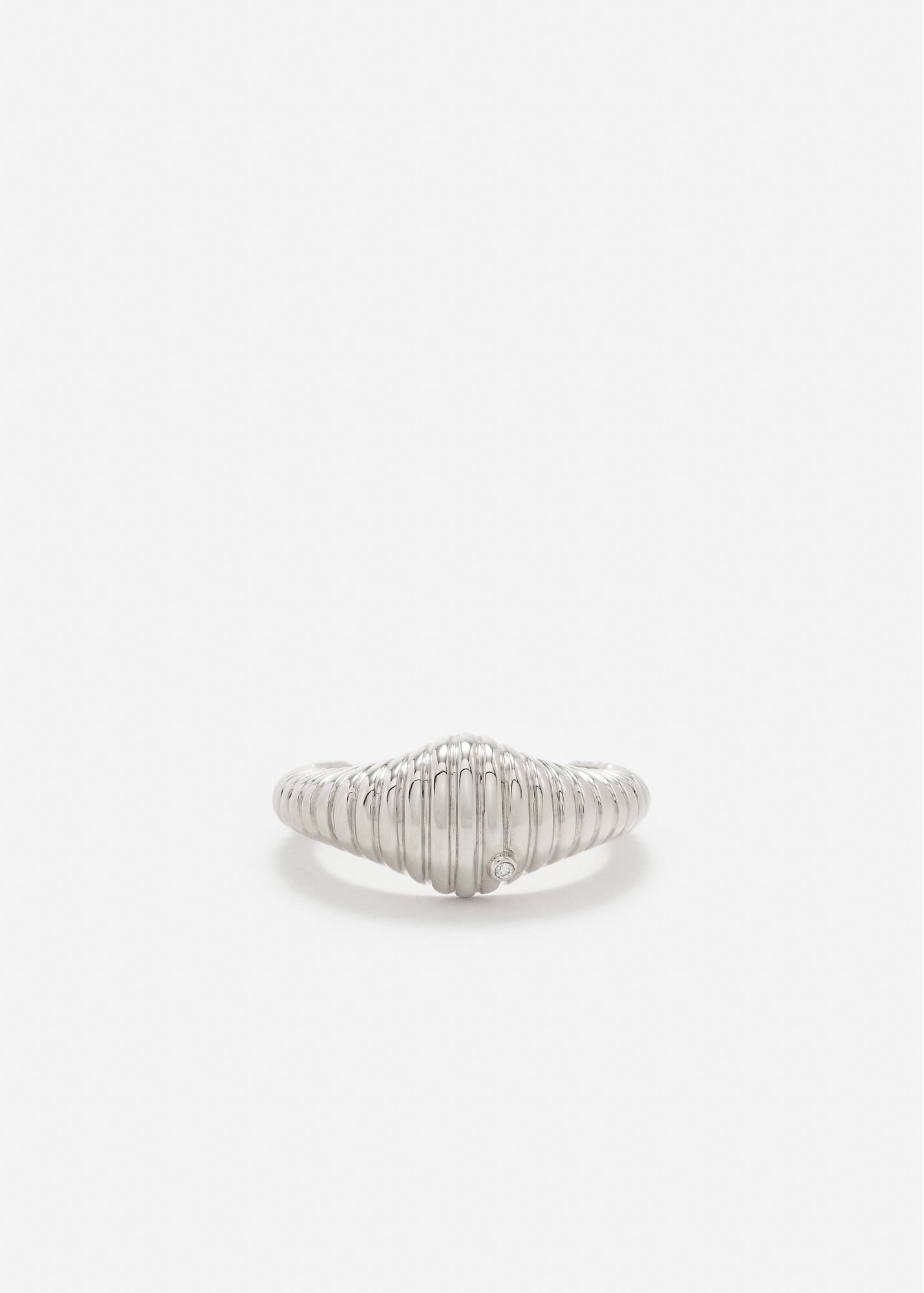 NANO CHEVALIÈRE OVALE BERLINGOT OR BLANC