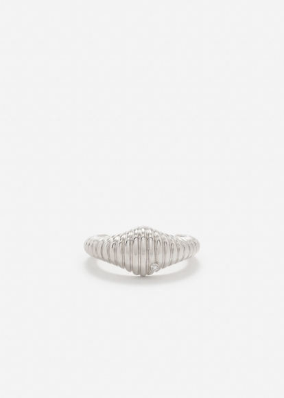 NANO CHEVALIÈRE OVALE BERLINGOT OR BLANC