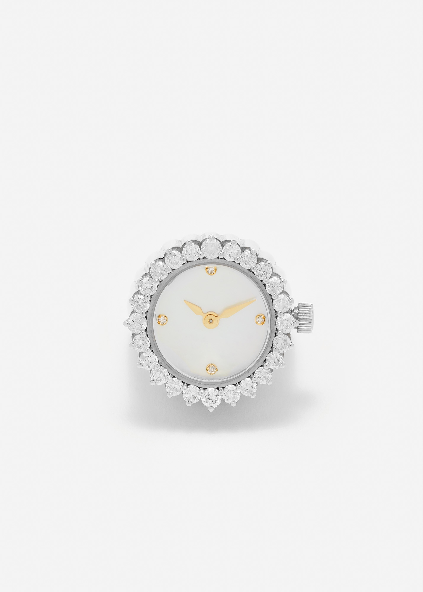 BAGUE MONTRE L'HORLOGE SILVER