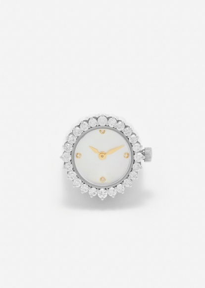 BAGUE MONTRE L'HORLOGE LIMITED EDITION ARGENT