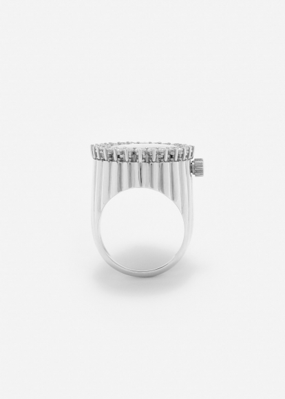 BAGUE MONTRE L'HORLOGE LIMITED EDITION ARGENT