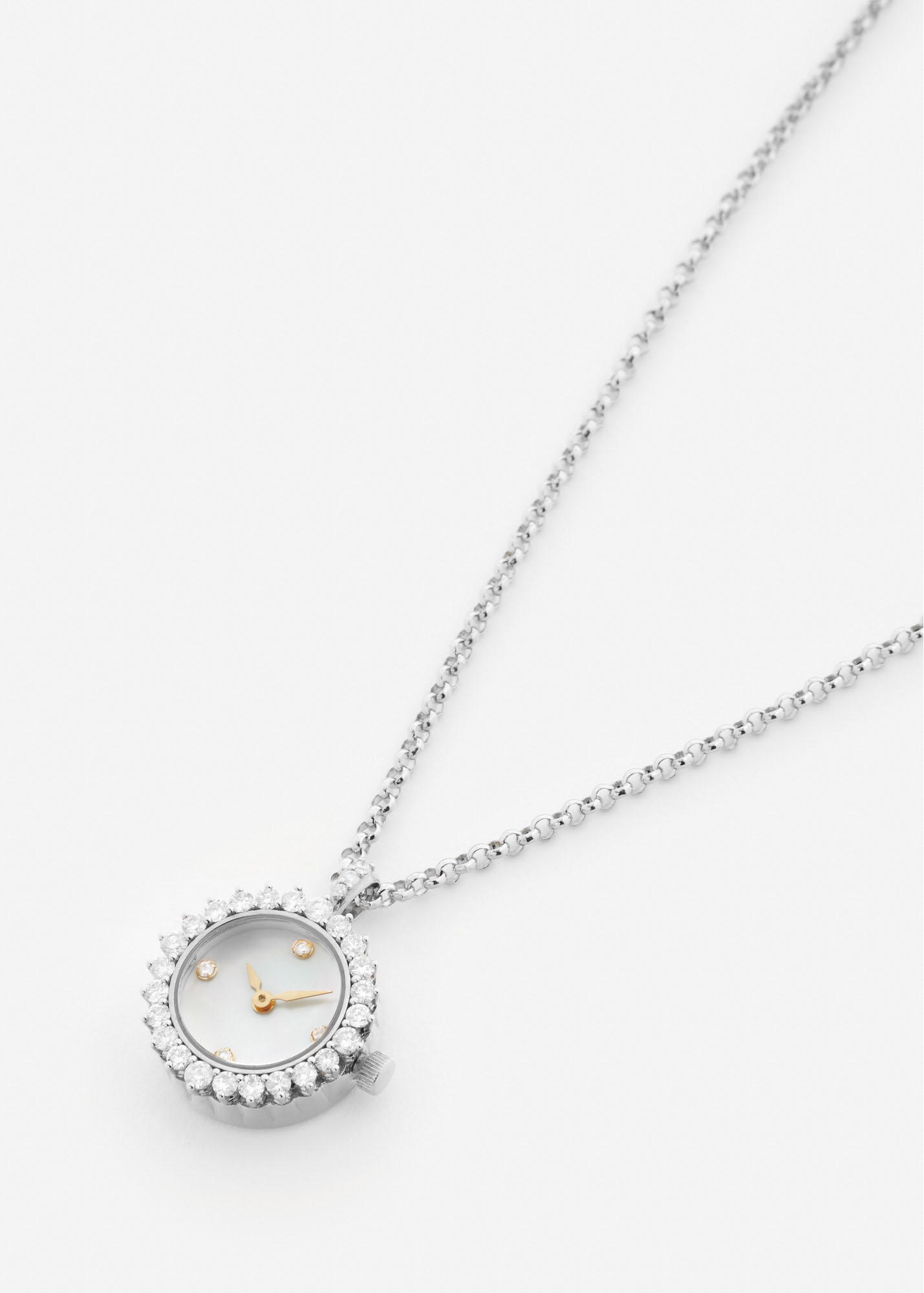 PENDENTIF L'HORLOGE SILVER