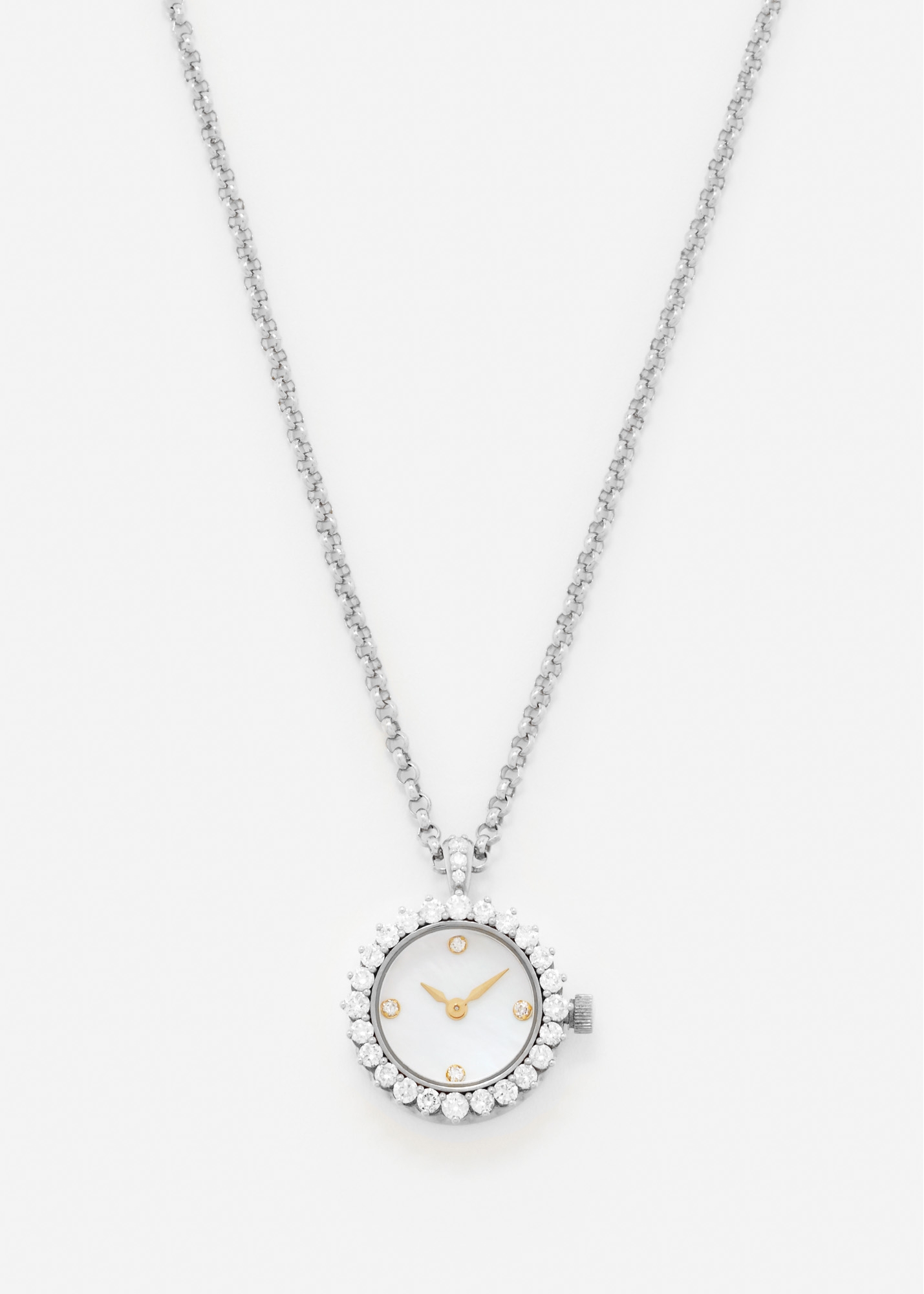 PENDENTIF L'HORLOGE SILVER