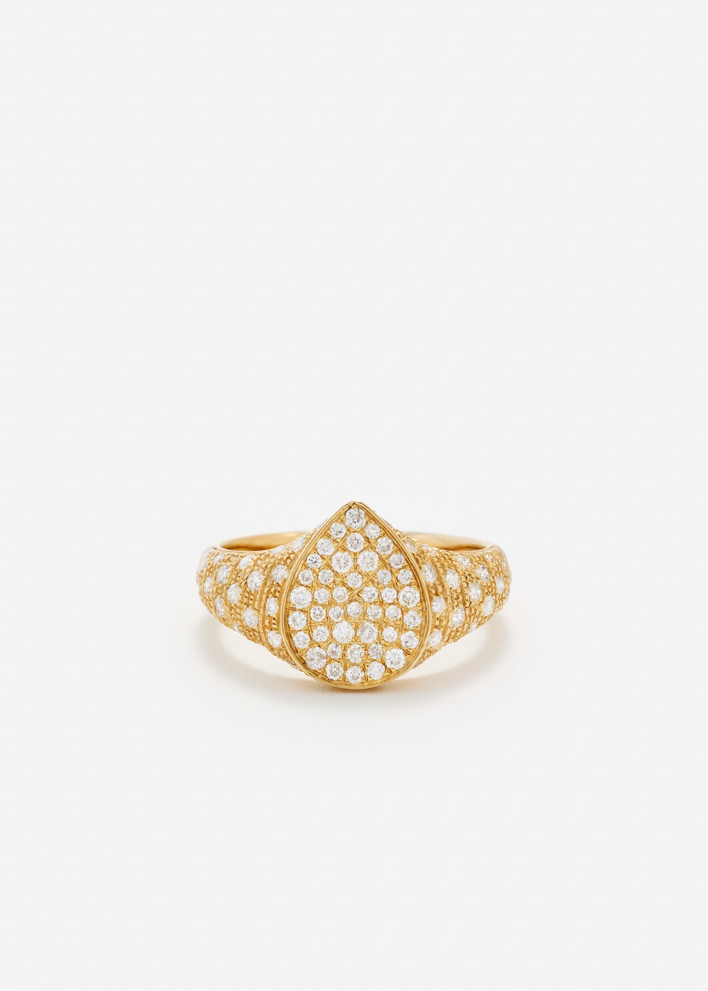 MINI CHEVALIÈRE POIRE DIAMANTS OR JAUNE