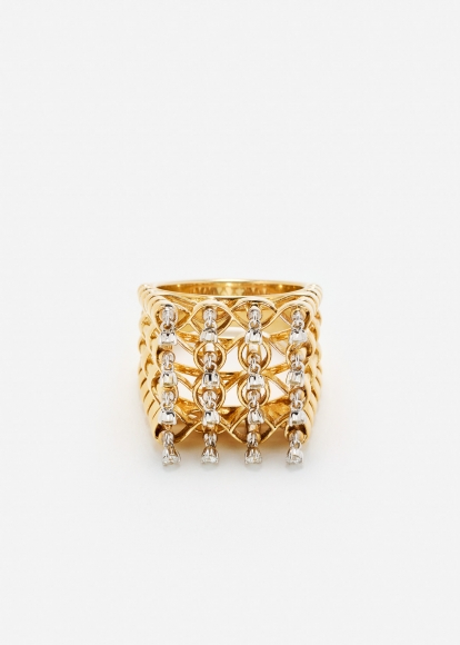 BAGUE RAPHIA GM OR JAUNE