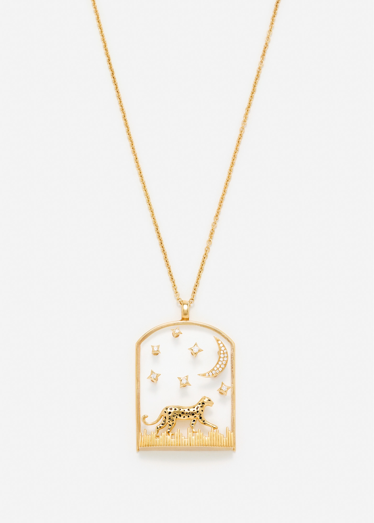 PENDENTIF LA SAVANE OR JAUNE