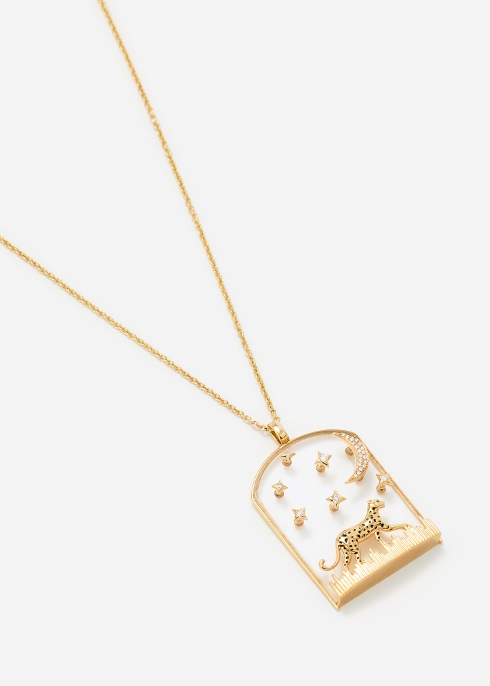PENDENTIF LA SAVANE OR JAUNE