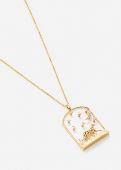 PENDENTIF LA SAVANE OR JAUNE