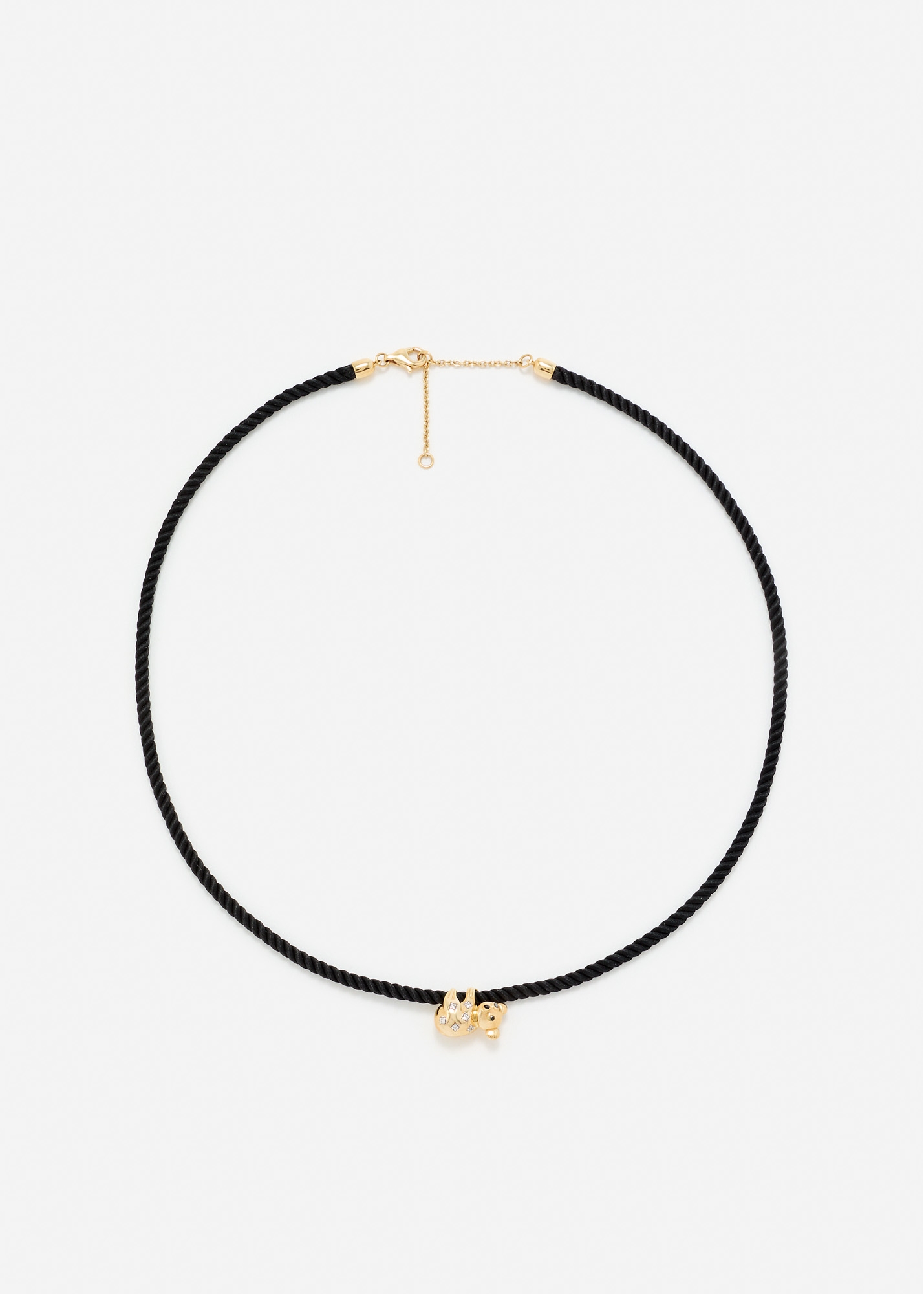 COLLIER KOALA NOIR OR JAUNE