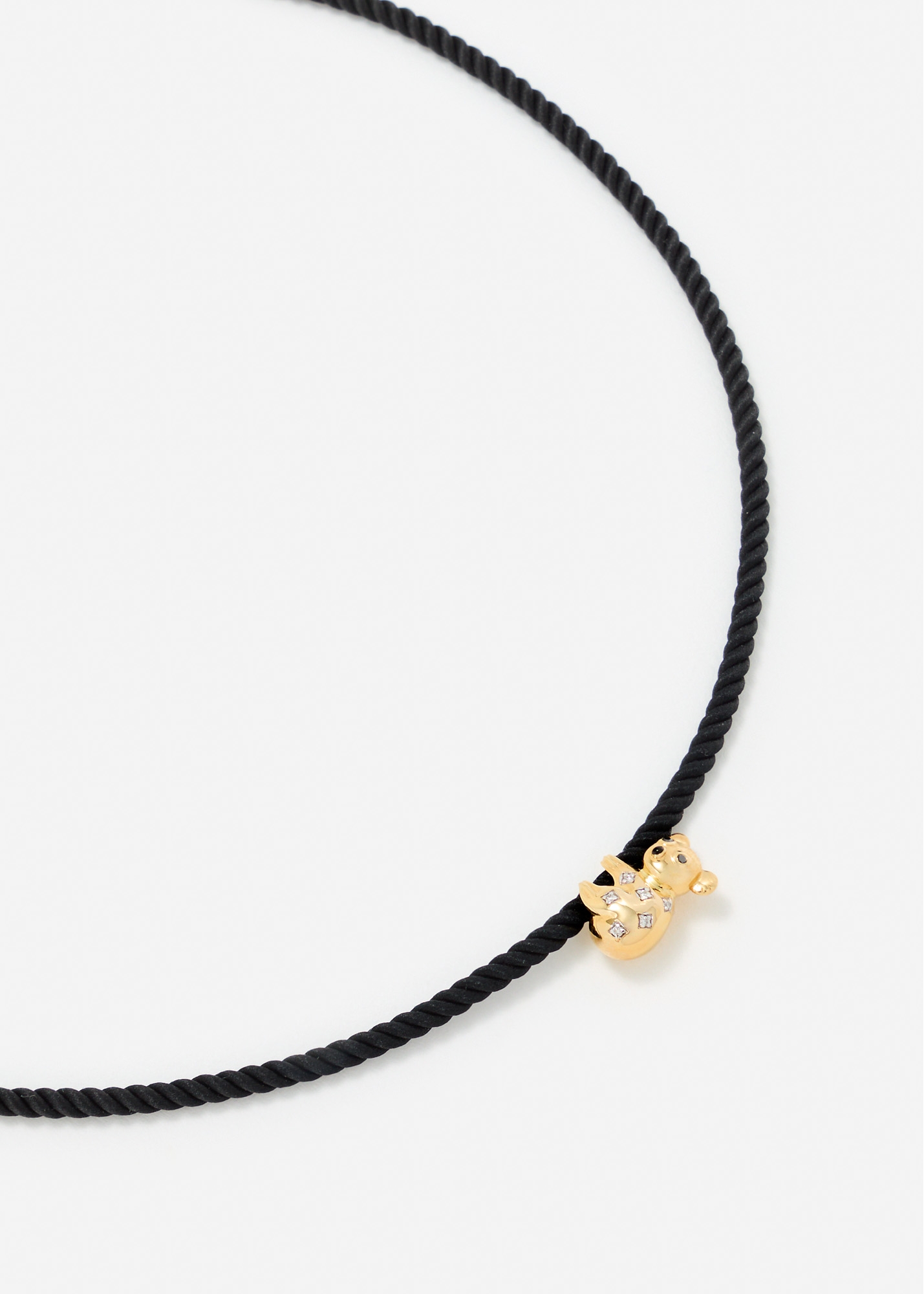 COLLIER KOALA NOIR OR JAUNE