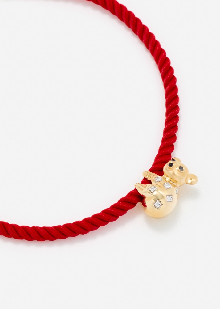 BRACELET KOALA OR JAUNE