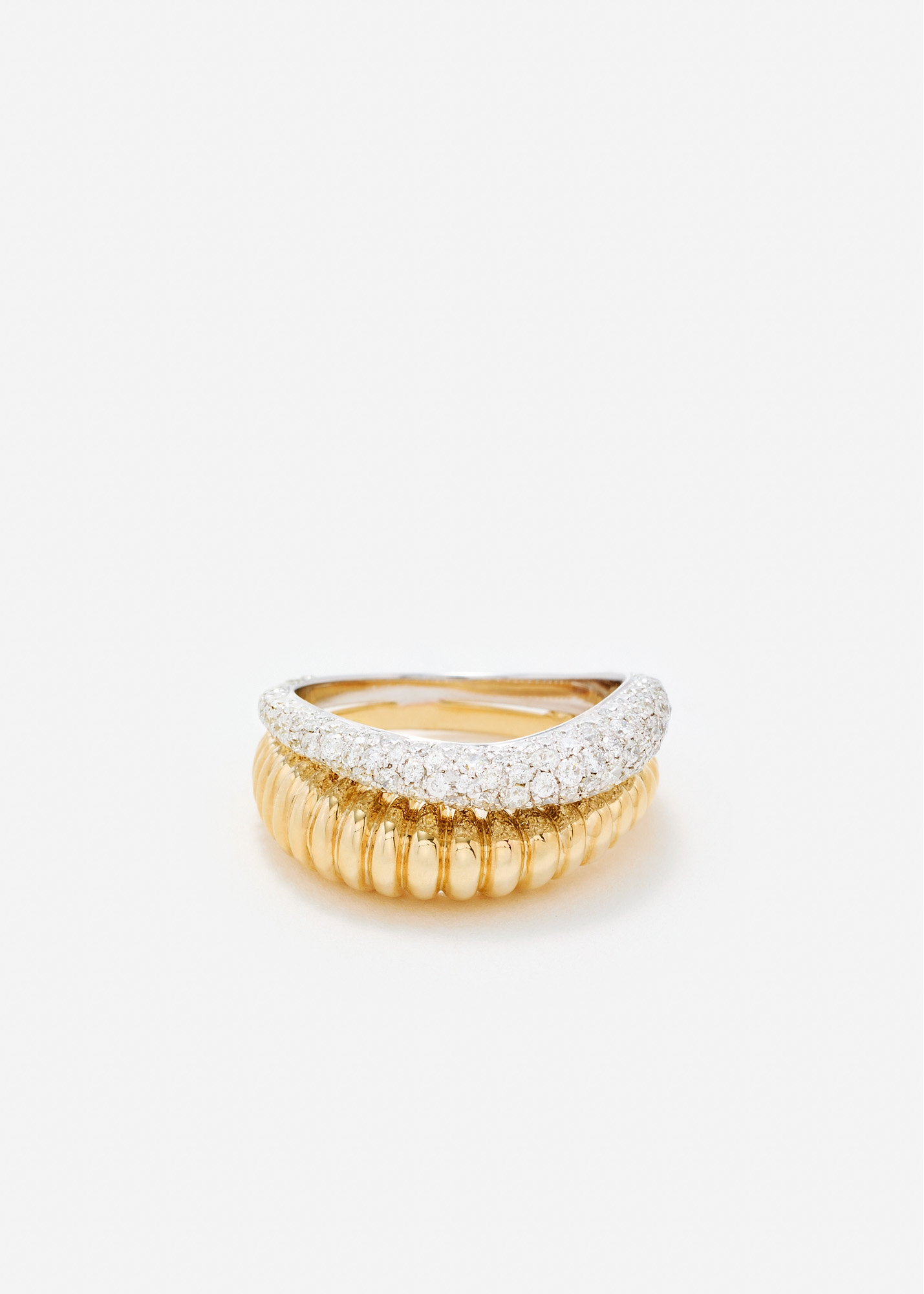 BAGUE BOUÉE VAGUE DIAMANTS 2 ORS