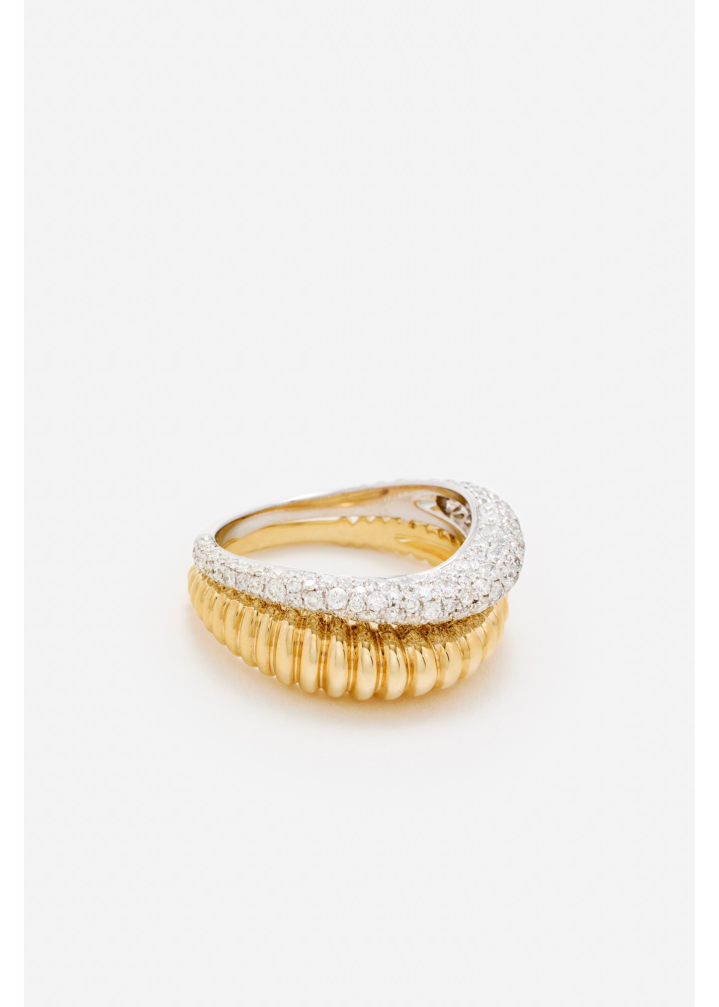 BAGUE BOUÉE VAGUE DIAMANTS 2 ORS