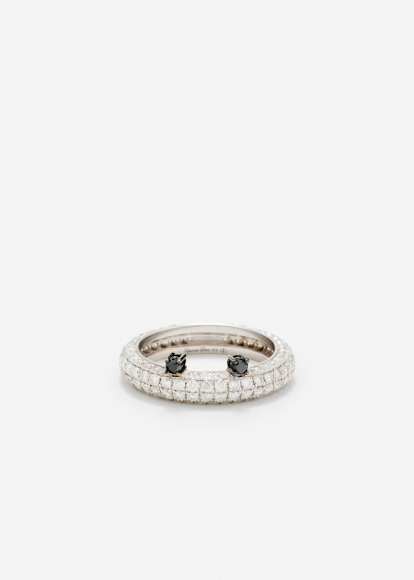 ALLIANCE CRAPAUD DIAMANTS OR BLANC