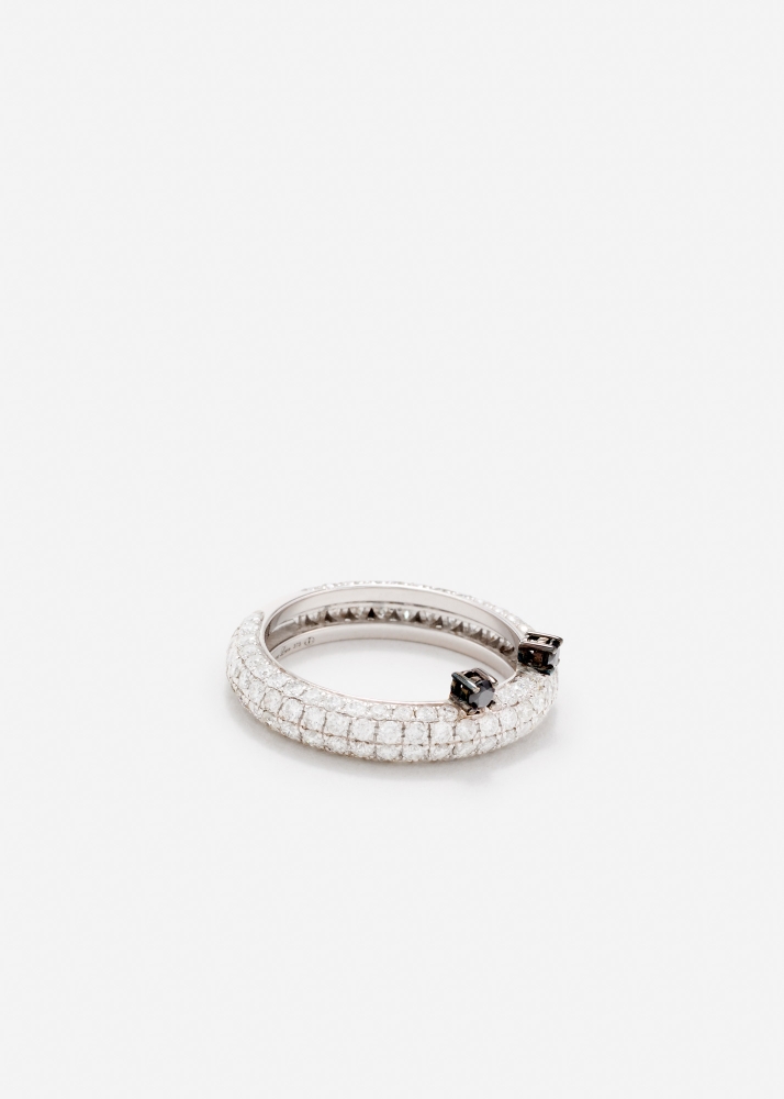 ALLIANCE CRAPAUD DIAMANTS OR BLANC