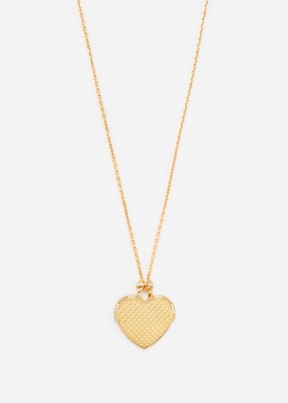 PENDENTIF MINAUDIÈRE COEUR GOLD OR JAUNE
