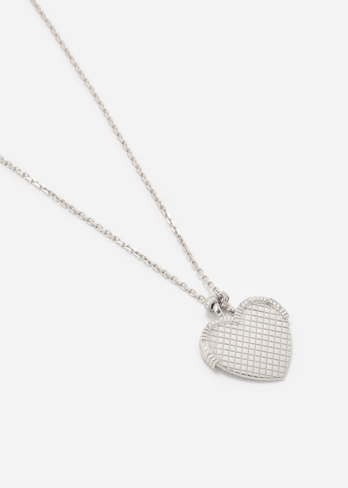 PENDENTIF MINAUDIÈRE COEUR GOLD OR BLANC