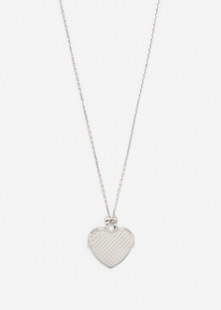 PENDENTIF MINAUDIÈRE COEUR GOLD OR BLANC