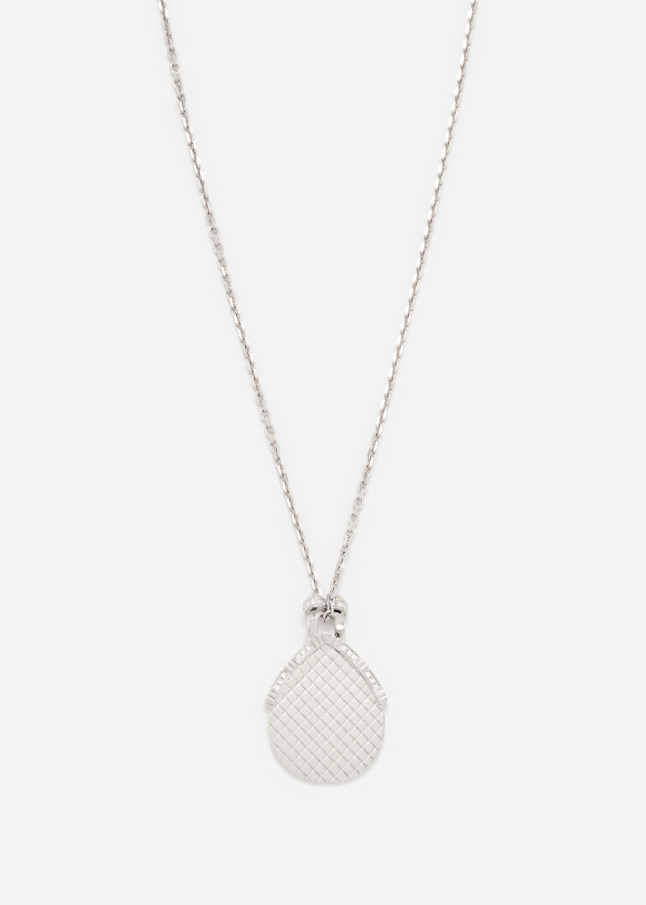 PENDENTIF MINAUDIÈRE POIRE GOLD OR BLANC
