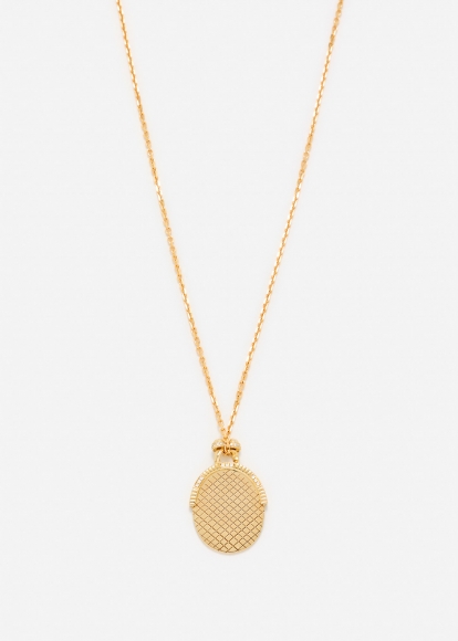 PENDENTIF MINAUDIÈRE OVALE GOLD OR JAUNE