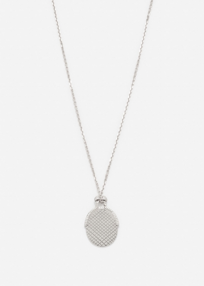 PENDENTIF MINAUDIÈRE OVALE GOLD OR BLANC