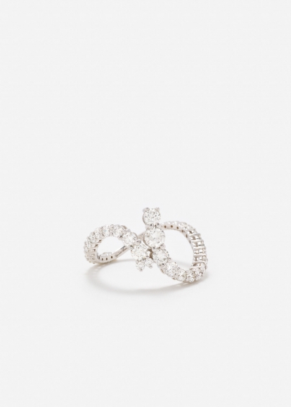 BAGUE VOUS & MOI DIAMANTS OR BLANC