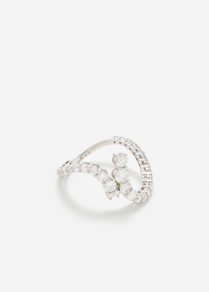 BAGUE VOUS & MOI DIAMANTS OR BLANC