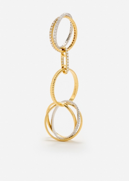 BAGUE SEPT DIAMANTS 2 ORS