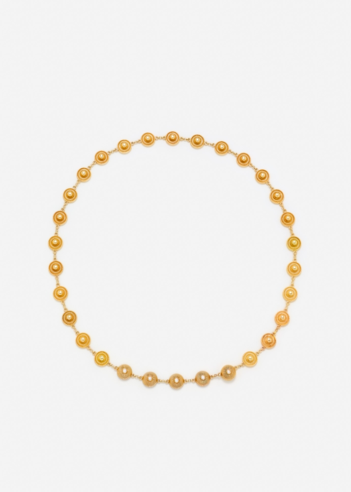 COLLIER PRESSIONS OR JAUNE
