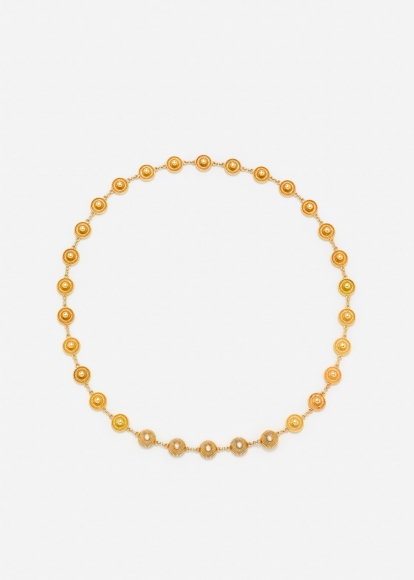 COLLIER PRESSIONS OR JAUNE