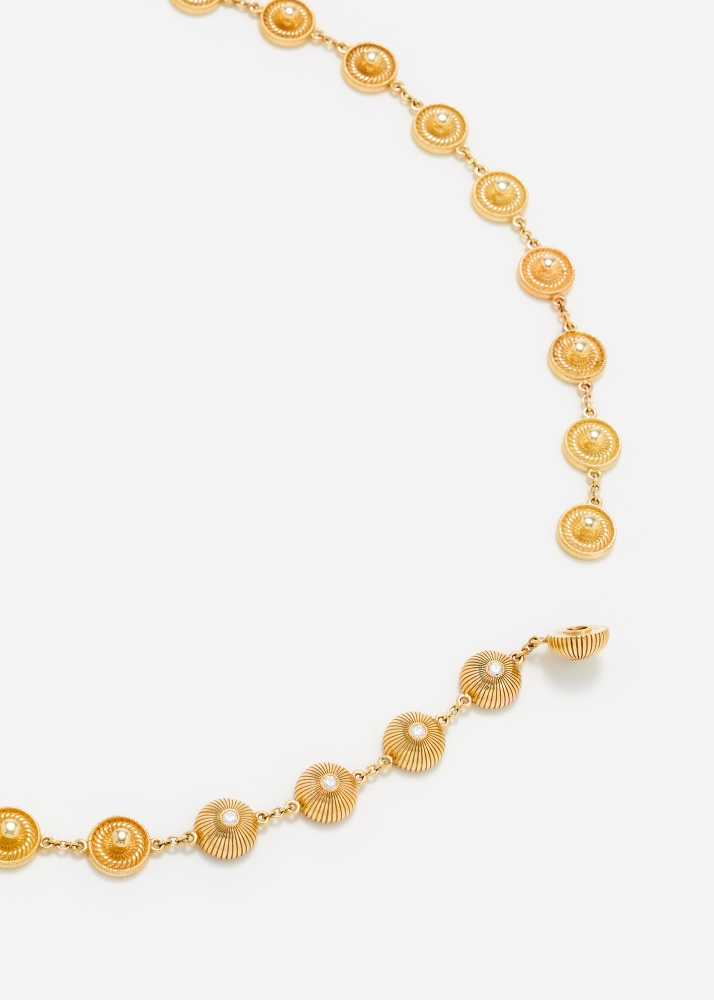 COLLIER PRESSIONS OR JAUNE