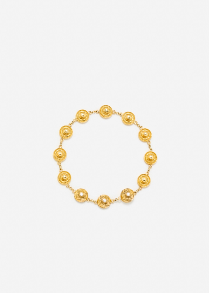 BRACELET PRESSIONS OR JAUNE