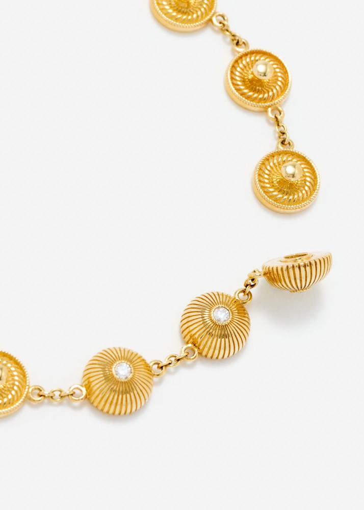 BRACELET PRESSIONS OR JAUNE