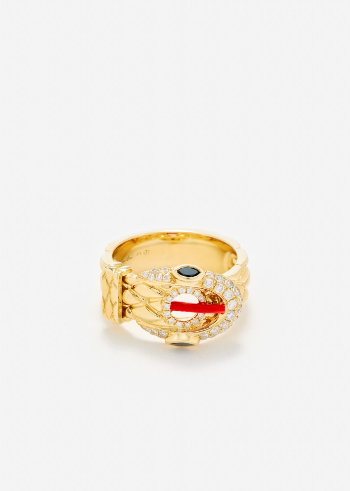 BAGUE PYTHON GOLD OR JAUNE