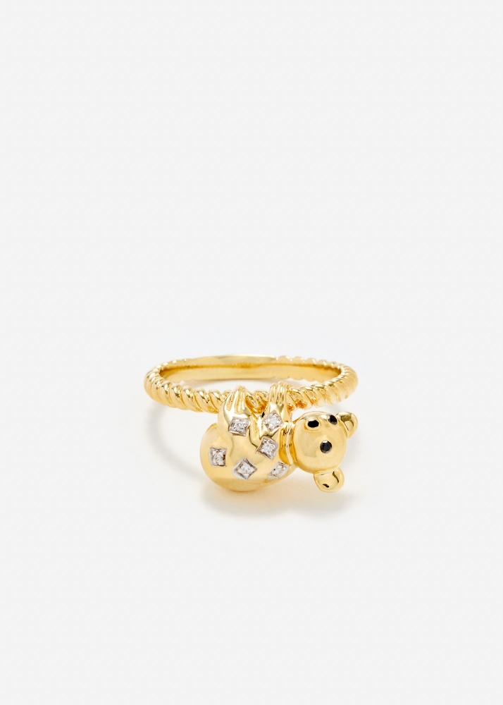 BAGUE KOALA OR JAUNE