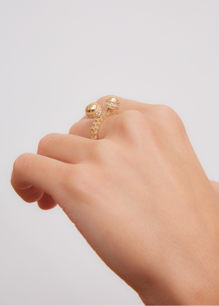 BAGUE MINAUDIÈRE GOLD OR JAUNE